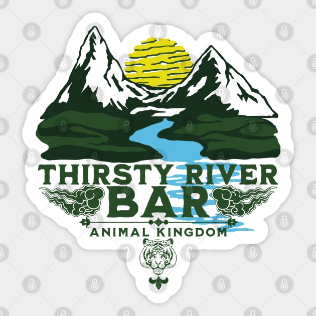 Thirsty River Bar at Animal Kingdom Park in Asia Sticker by Joaddo